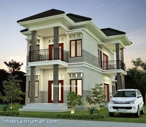 Read more about the article Desain Rumah Mewah 2 Lantai dengan Kolom Megah