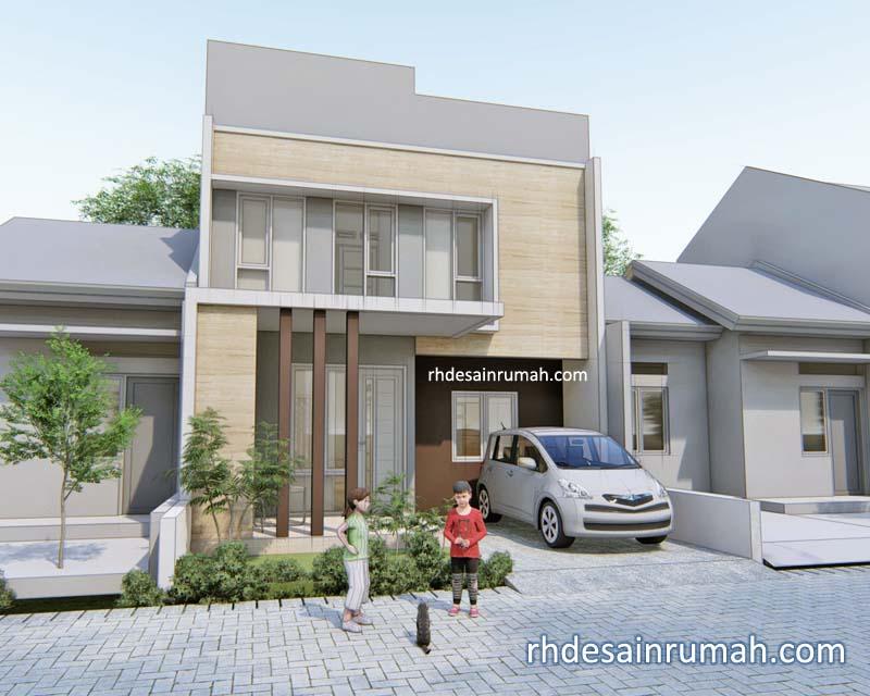 Desain Rumah Minimalis Modern 7x12 2 Lantai Contoh Gambar