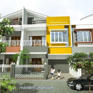 Read more about the article Desain Rumah Minimalis 2 Lantai Modern Aksen Kuning