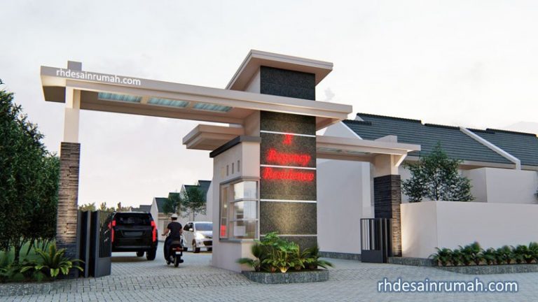 Desain Gerbang Perumahan Minimalis RHDesainRumah