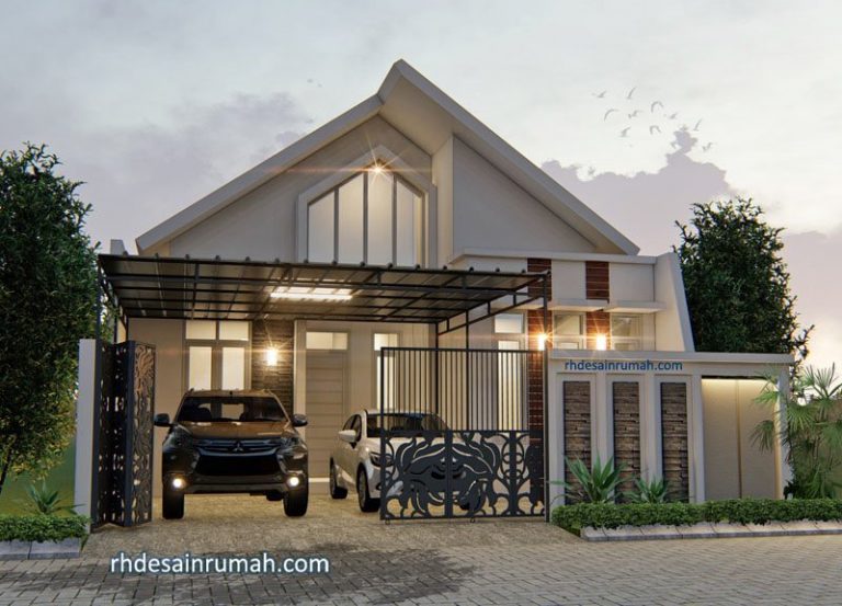 Desain Rumah Lebar 8 Meter 1 Lantai RHDesainRumah
