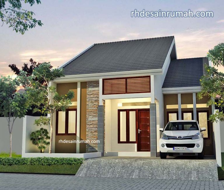 Desain Rumah Lebar 8 Meter 1 Lantai RHDesainRumah
