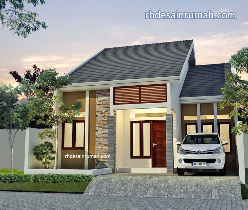 Desain rumah sederhana 1 lantai di Bandung