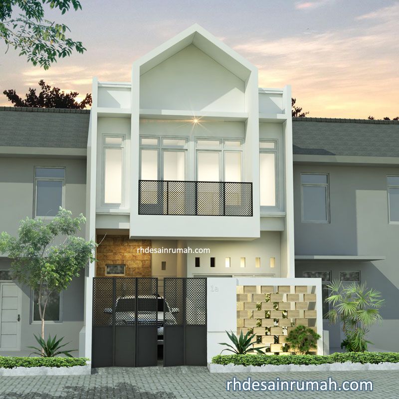 Rumah minimalis bentuk segitiga di Tangerang