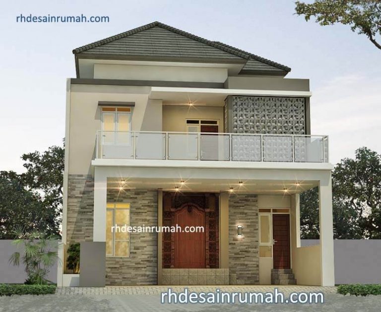 Desain Fasad Rumah dengan Roster - Jasa Desain Rumah Online