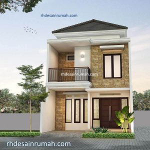 Read more about the article Desain Rumah Mewah 2 Lantai Warna Krem
