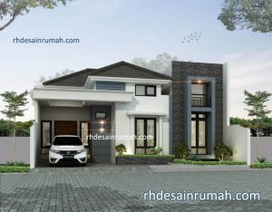 Read more about the article Desain Rumah Aksen Batu Andesit Hitam
